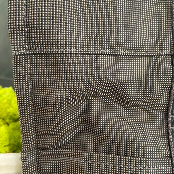 AUTH. HERMES Toile Herline MM Tote Work Book Baby Travel Bag Zipper Closure Gray - Picture 5 of 15